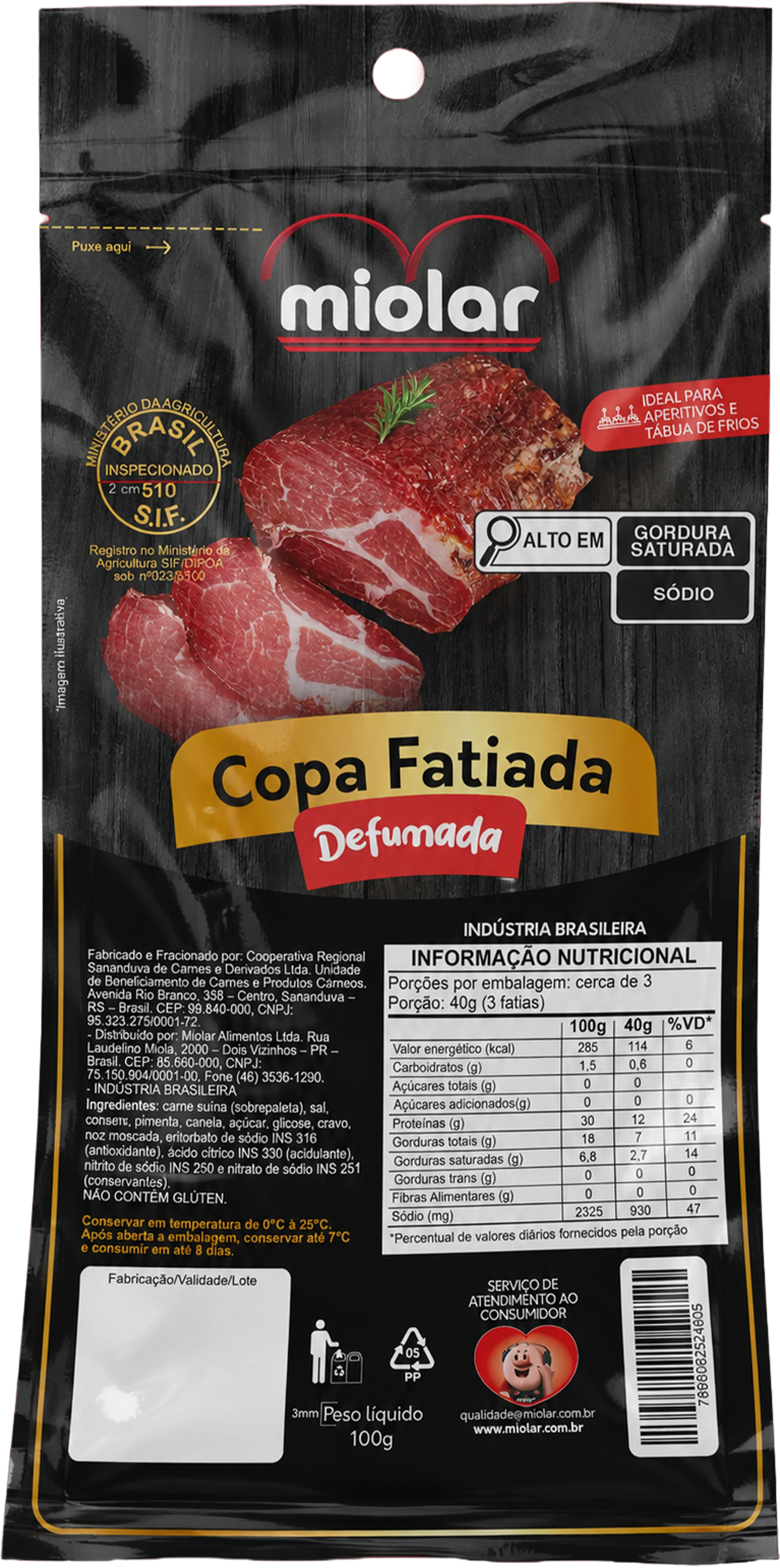 Copa Fatiada Defumada