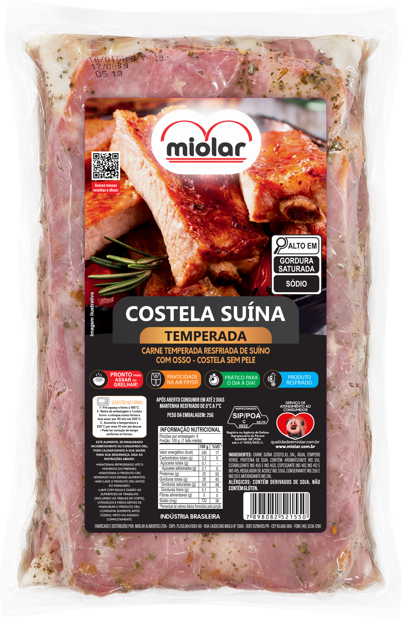 Costela Suína Temperada