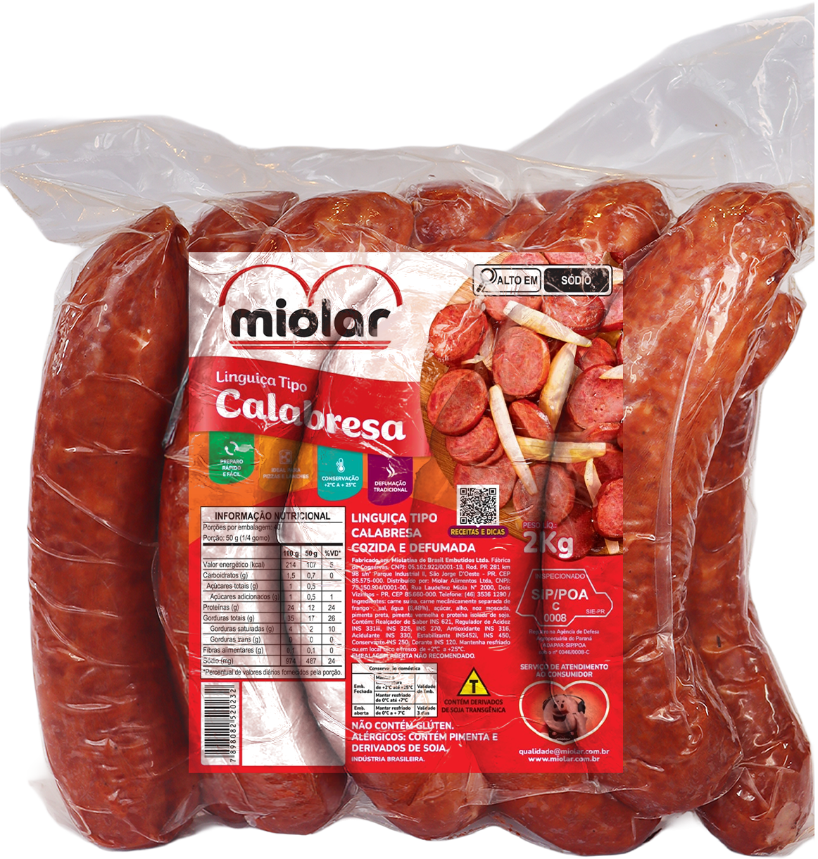 Linguiça Calabresa 2kg