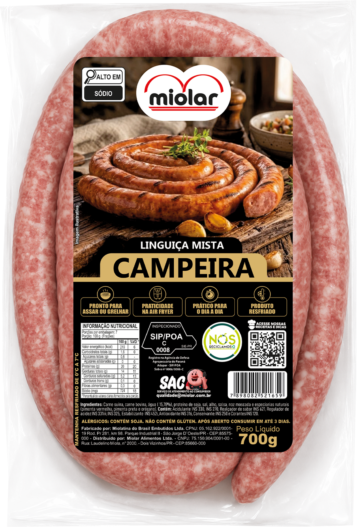 Linguiça Mista Campeira