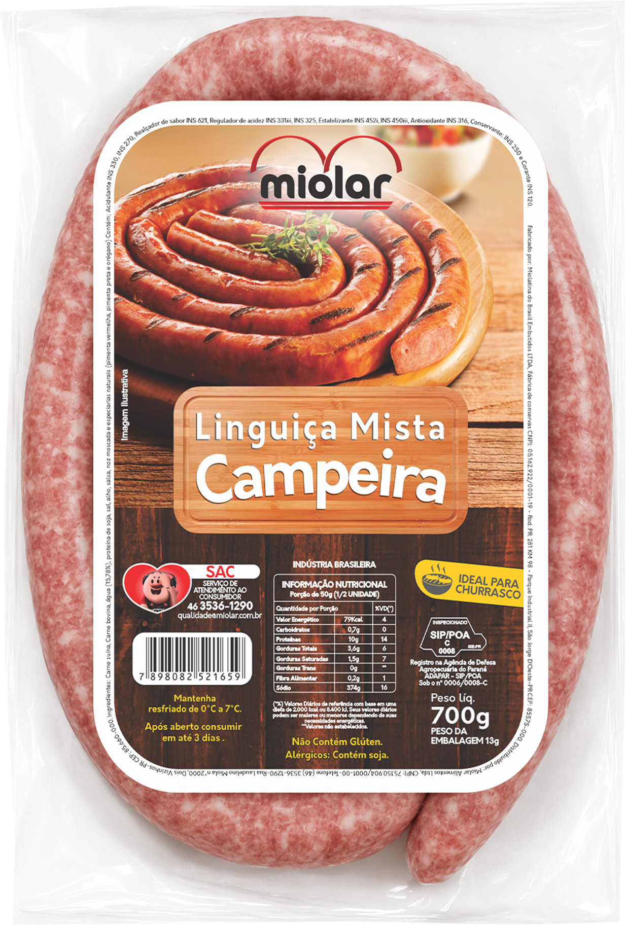 Linguiça Mista Campeira