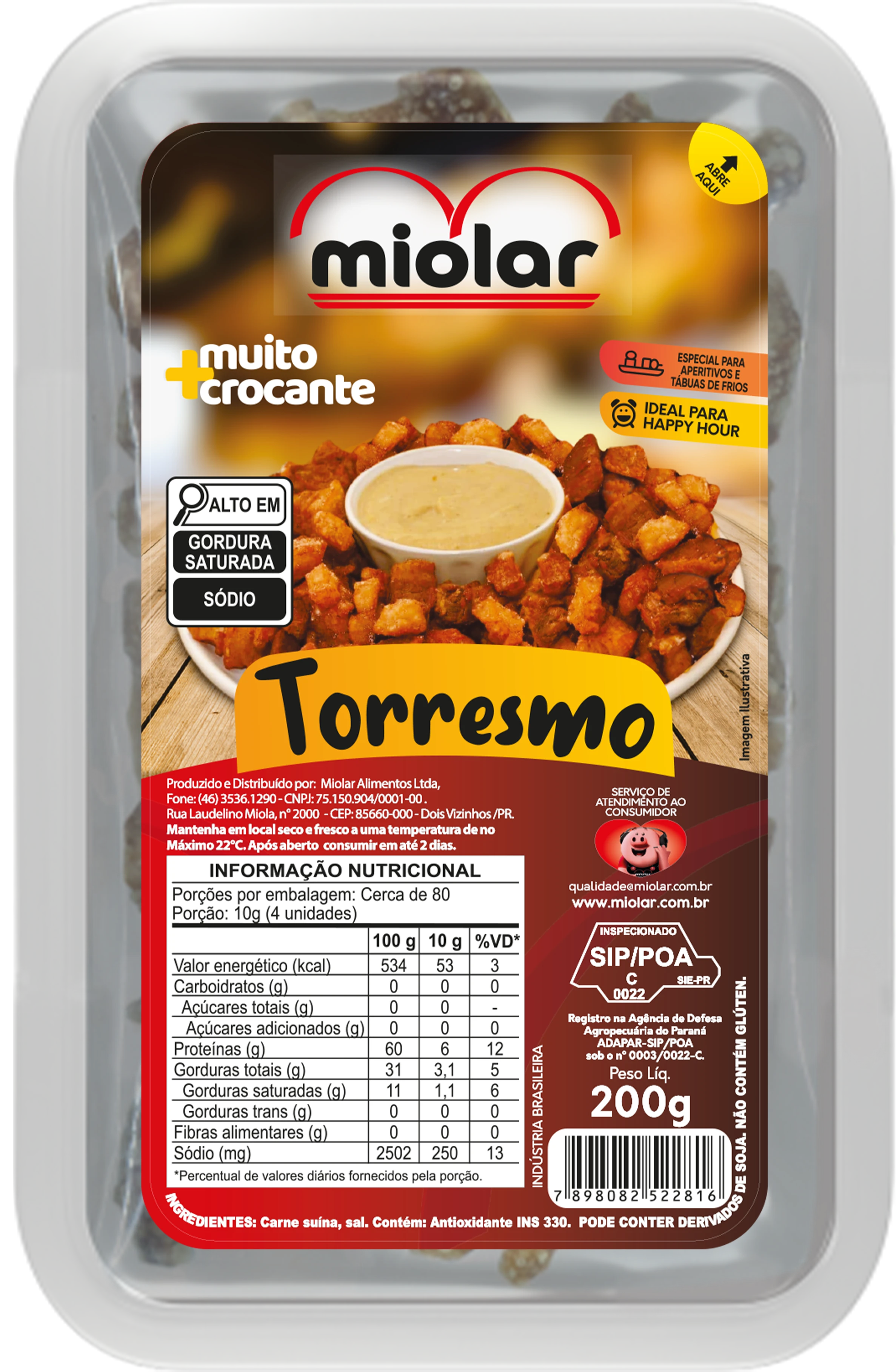 Torresmo 200g