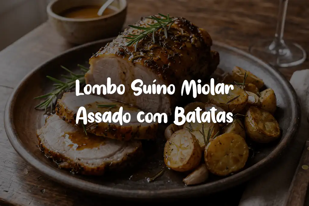 Lombo Suíno Miolar Assado com Batatas