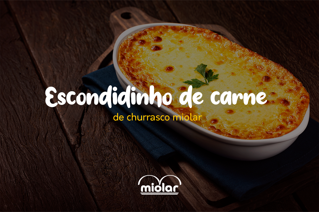 Escondidinho de carne de churrasco Miolar